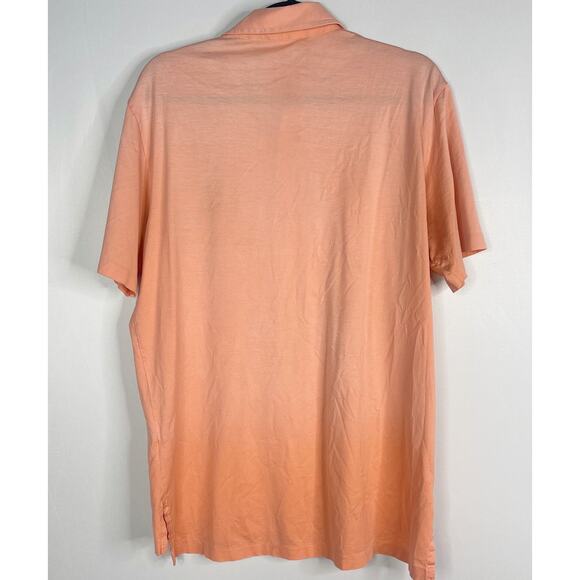 Polo Ralph Lauren Golf Mens M Coral Orange Shinnecock Short Sleeve Pima Polo - Picture 2 of 9